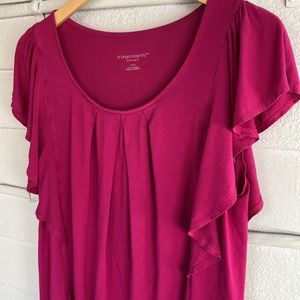 Maternity Liz Lange, size medium, pink, cute ruffles!